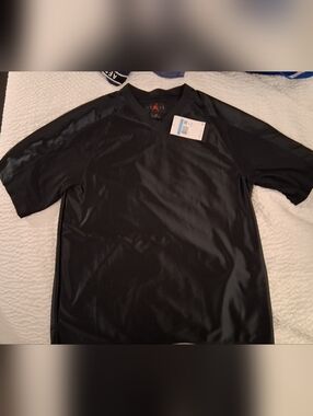 Jordan Black Short-Sleeve Performance Jersey